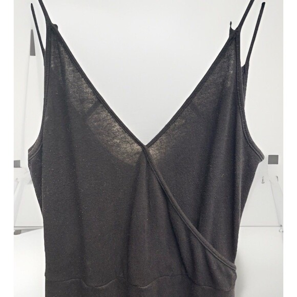 Z Supply Black Capri Midi Wrap Knit Dess Sz L Beach Resort Wear - Picture 3 of 8